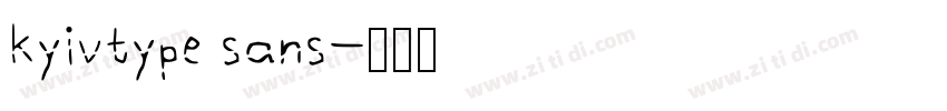 kyivtype sans字体转换